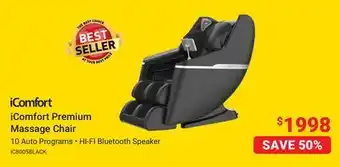 Visions Electronics iComfort Premium Massage Chair offer