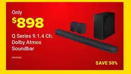 Visions Electronics Samsung Q Series 9.1.4 Ch. Dolby Atmos Soundbar offer