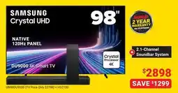 Visions Electronics DU9000 4K Smart TV + 2.1-Channel Soundbar System offer