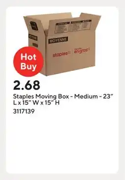 Staples Staples Moving Box - Medium - 23 L x 15 W x 15 H offer