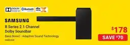 Visions Electronics Samsung Bass B Series 2.1 Channel Dolby Soundbar offer