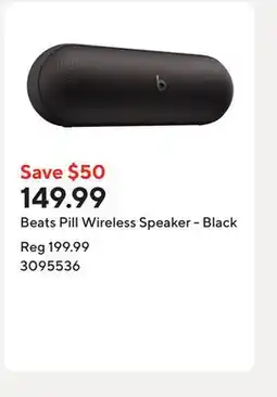 Staples Beats Pill Wireless Speaker - Black offer