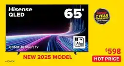 Visions Electronics Hisense QD6QF 4K Smart TV QLED 65 offer