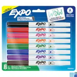 Staples Expo Dry Erase Markers, Ultrafine Assorted, 8pk offer