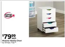 Michaels Modular Mobile Chest by Simply Tidy offer