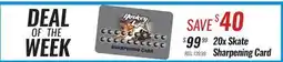 Hockey Life DEAL OF THE WEEK - 20X SKATE SHARPENING CARD offer