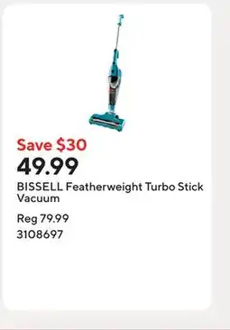 Staples BISSELL Featherweight Turbo Stick Vacuum offer