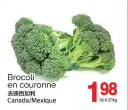 T&T Supermarket BROCOLI EN COURONNE offer