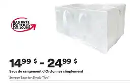 Michaels Sacs de rangement d'Ordonnez simplement Storage Bags by Simply Tidy offer
