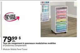 Michaels Tour de rangement à panneaux modulaires mobiles d'Ordonnez simplement offer