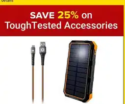 Visions Electronics save 25% on ToughTested Accessories offer