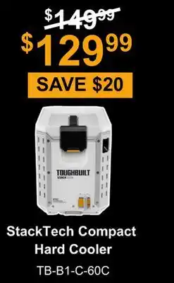 Atlas Tools & Machinery TOUGHBUILT StakTech Compact Hard Cooler offer