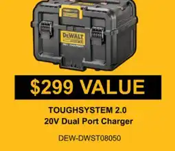 Atlas Tools & Machinery DEWALT TOUGHSYSTEM 2.0 20V Dual Port Charger offer