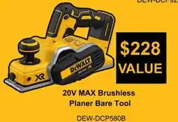 Atlas Tools & Machinery DEWALT 20V MAX Brushless Planer Bare Tool offer