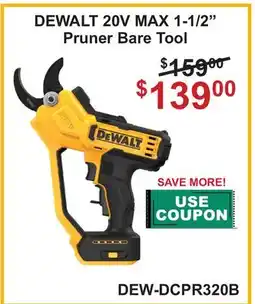 Atlas Tools & Machinery DEWALT 20V MAX 1-1/2 Pruner Bare Tool offer
