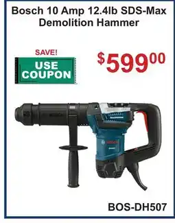 Atlas Tools & Machinery Bosch 10 Amp 12.4lb SDS-Max Demolition Hammer offer