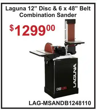 Atlas Tools & Machinery Laguna 12 Disc & 6 x 48 Belt Combination Sander offer