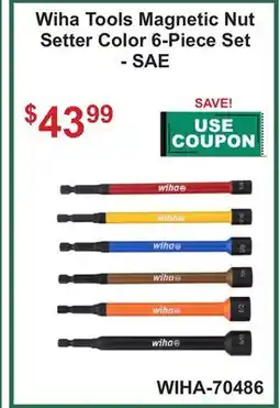 Atlas Tools & Machinery Wiha Tools Magnetic Nut Setter Color offer