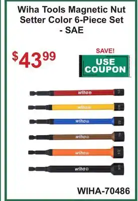 Atlas Tools & Machinery Wiha Tools Magnetic Nut Setter Color offer