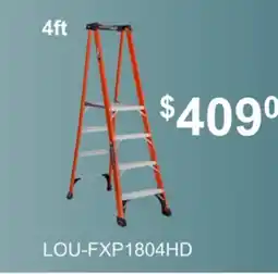 Atlas Tools & Machinery Louisville Ladder Fiberglass Pinnacle Platform Step Platform Ladder Type IAA offer