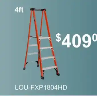 Atlas Tools & Machinery Louisville Ladder Fiberglass Pinnacle Platform Step Platform Ladder Type IAA offer