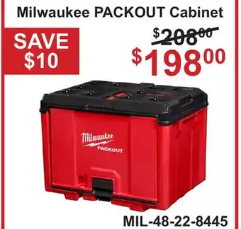 Atlas Tools & Machinery Milwaukee PACKOUT Cabinet offer