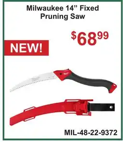 Atlas Tools & Machinery Milwaukee 14 Fixed Pruning Saw offer