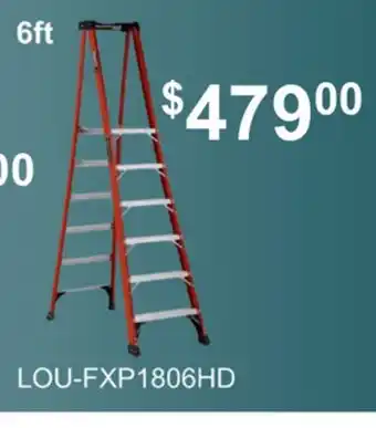 Atlas Tools & Machinery Louisville Ladder Fiberglass Pinnacle Platform Step Platform Ladder Type IAA, 6ft offer