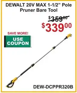 Atlas Tools & Machinery DEWALT 20V MAX 1-1/2 Pole Pruner Bare Tool offer