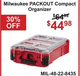 Atlas Tools & Machinery Milwaukee PACKOUT Compact Organizer offer