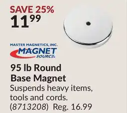 Princess Auto 95 lb Round Base Magnet offer