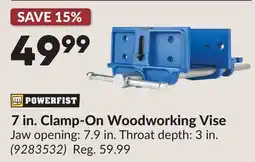 Princess Auto 7 in. Clamp-On Woodworking Vise offer