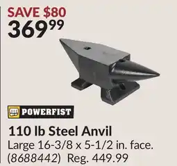 Princess Auto 110 lb Steel Anvil offer