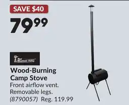 Princess Auto Wood-Burning Camp Stove offer