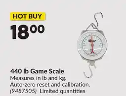 Princess Auto 440 lb Game Scale offer