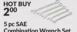 Princess Auto 5 pc SAE Combination Wrench Set offer