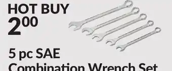 Princess Auto 5 pc SAE Combination Wrench Set offer