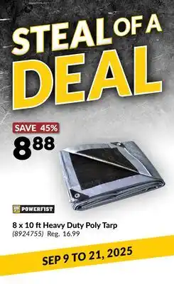 Princess Auto 8 x 10 ft Heavy Duty Poly Tarp offer