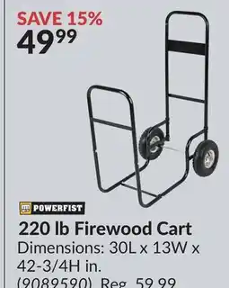 Princess Auto 220 lb Firewood Cart offer