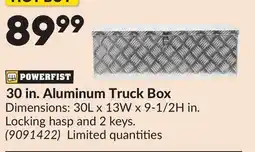 Princess Auto 30 in. Aluminum Truck Box offer