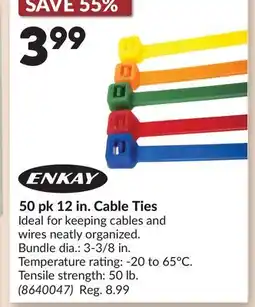 Princess Auto 50 pk 12 in. Cable Ties offer