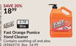 Princess Auto Fast Orange Pumice Hand Cleaner offer