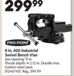 Princess Auto 8 in. ADI Industrial Swivel Bench Vise offer
