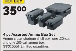 Princess Auto 4 pc Assorted Ammo Box Set offer