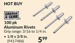 Princess Auto 100 pk Aluminum Rivets offer