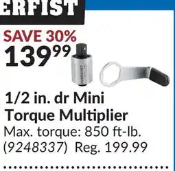 Princess Auto 1/2 in. dr Mini Torque Multiplier offer