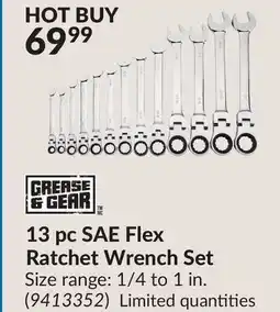 Princess Auto 13 pc SAE Flex Ratchet Wrench Set offer