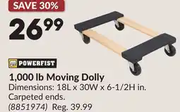 Princess Auto 1,000 lb Moving Dolly offer