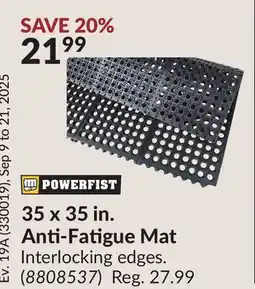 Princess Auto 35 x 35 in. Anti-Fatigue Mat offer