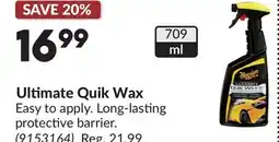 Princess Auto Ultimate Quik Wax offer